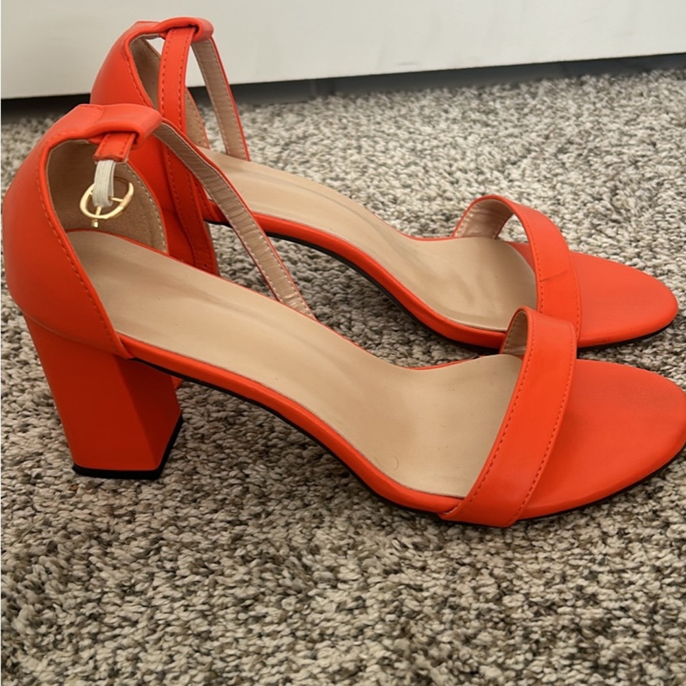 Orange women’s heels